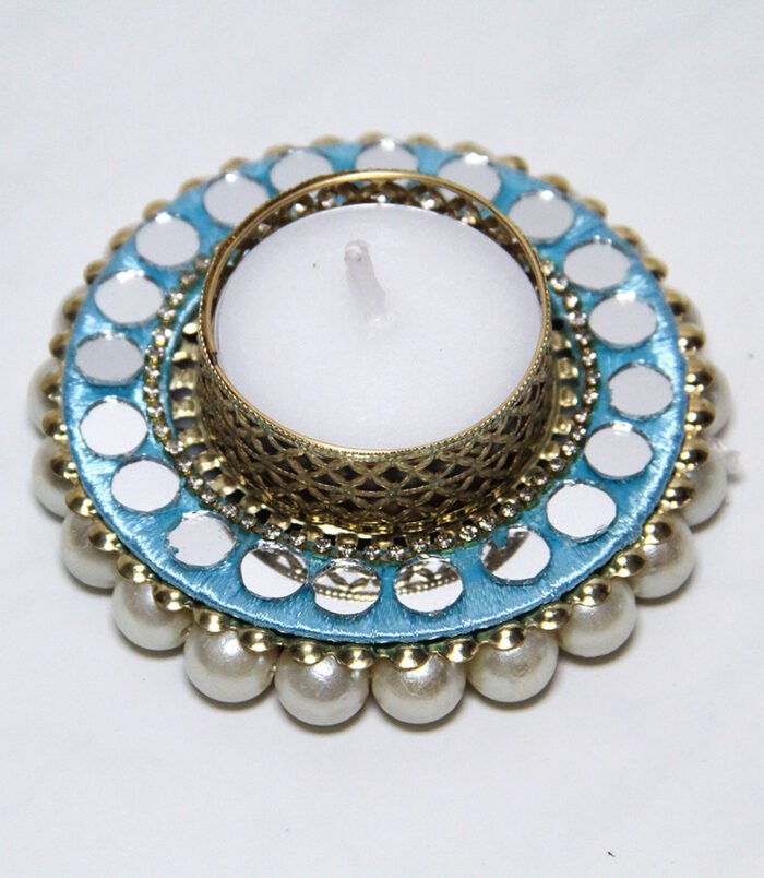 Mirror - Skyblue Tealight holder