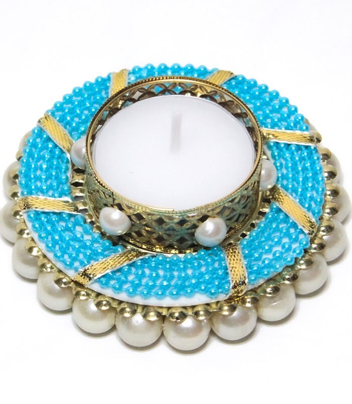Blue pearl Tealight holder