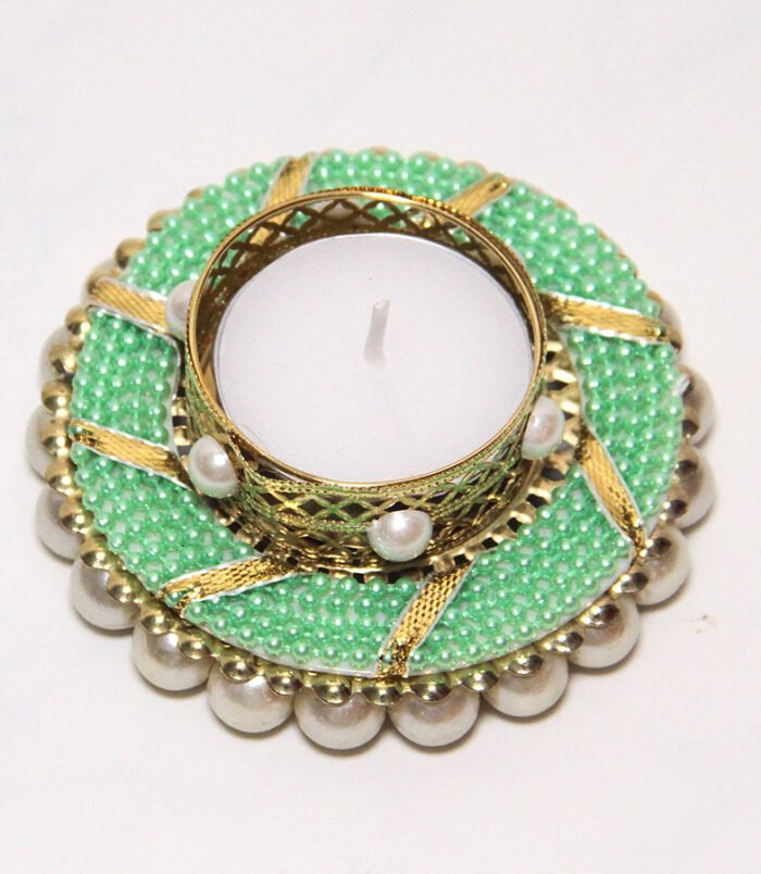 Green Pearl Tealight holder