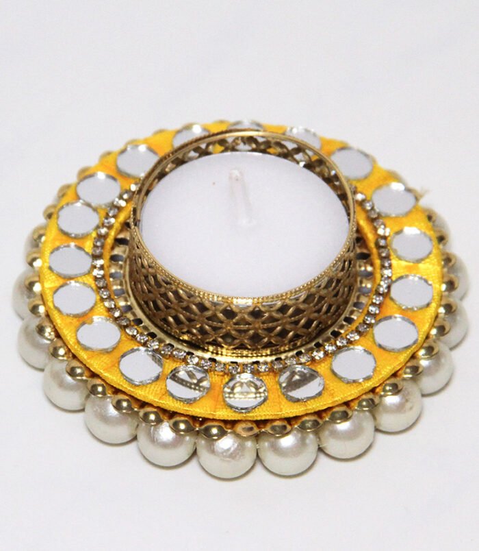 Mirror - Yellow Tealight holder