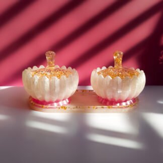 Dry fruits bowl set with tray in a luxury look