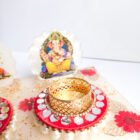Puja Chowki—Ganeshji and Laxmiji with t-light—luxury